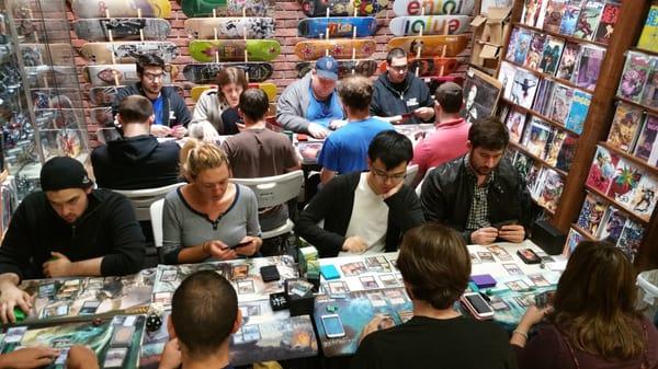 The finalists at the Battle for Zendikar pre-release event are deep in strategy!