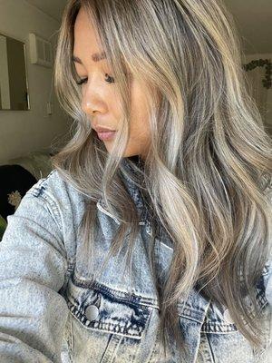 Amy partial balayage