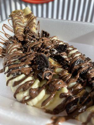 Oreo Crepe with banana