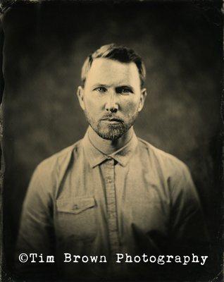 Tintype portrait created in Tim's studio