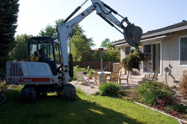 Landscape demolition