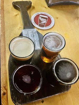 Beer flight.