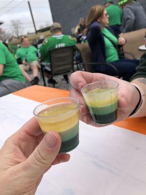 St. Patty's Day shots!