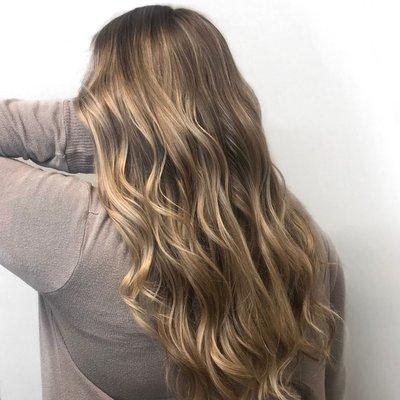 Blonde Balayage highlights