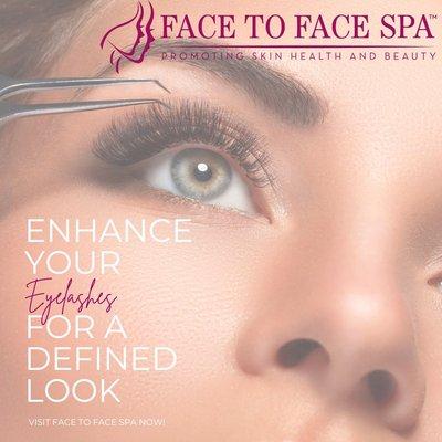 Face to Face Spa provides lash extensions that use medical-grade glue for a flawless look that lasts.