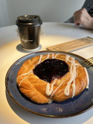 Blueberry danish