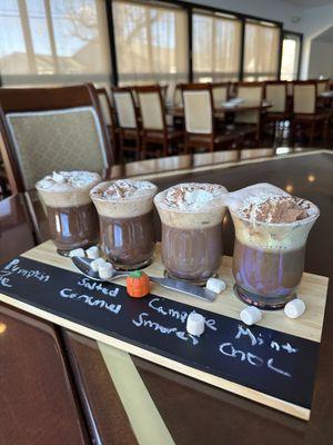 Hot cocoa flight