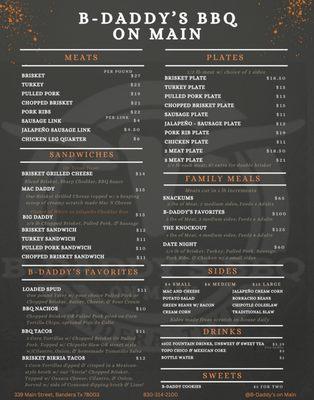 Full menu