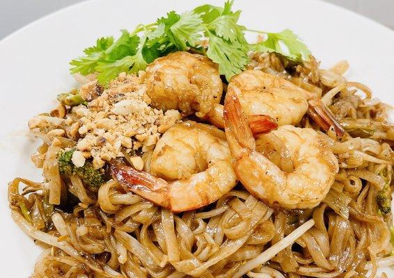 Browned shrimp noodle