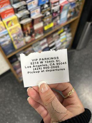 Tickets needed to hold on too while traveling.