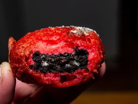 Red Velvet Oreo Bombs, not worth the wait. (keepsmilingphoto.com)