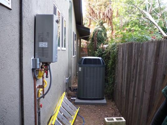 A/C Condenser & Tankless HWH