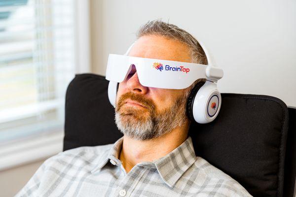 BrainTap: a brain-based therapy designed to help improve sleep, focus, memory etc.