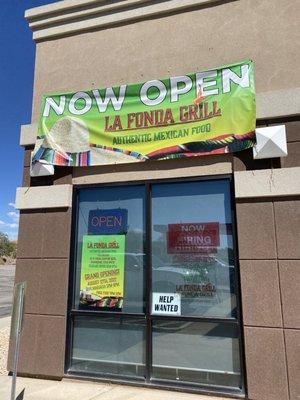 La Fonda now open!