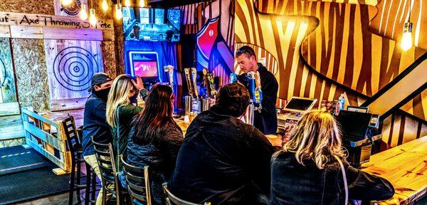 Hatchet Hangout - Axe Throwing St Pete Bar with 25 beers on Tap.