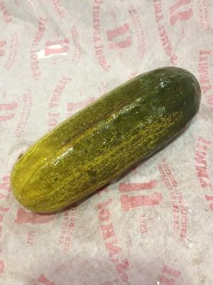 You can get a giant pickle as a side.