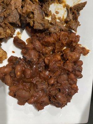 Cowboy beans and burnt ends