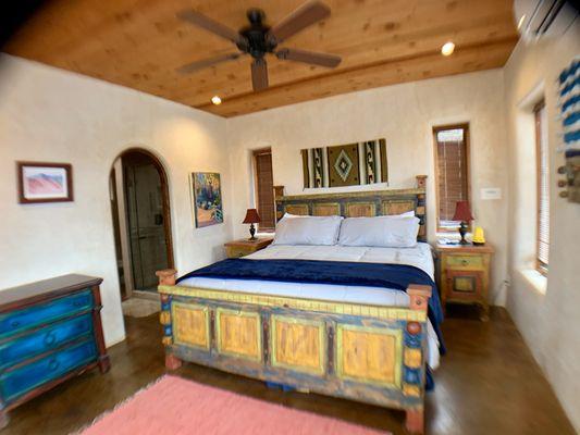 The Casita Del Lago Master Bedroom.