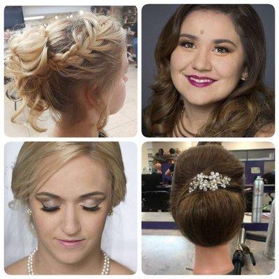 Airbrush make-up and updos for special occasions