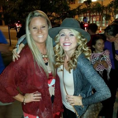 Morgan and Carrie St Louis who plays Glinda in Wicked