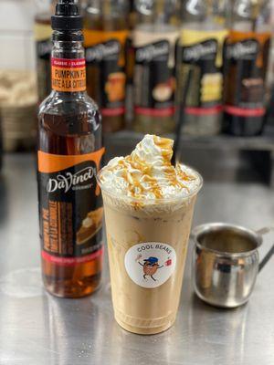 Pumpkin iced latte