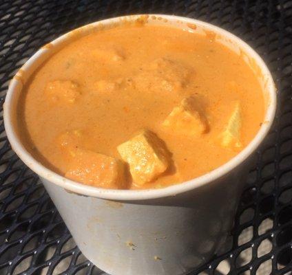 Paneer Masala (Vegetarian and contains dairy)