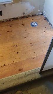 ROTTEN GUEST BTHRM FLOOR RE-FRAMED AND NEW PLYWOOD ,INCLUDING DEMO AND HAUL OFF,ONLY $ 200.00