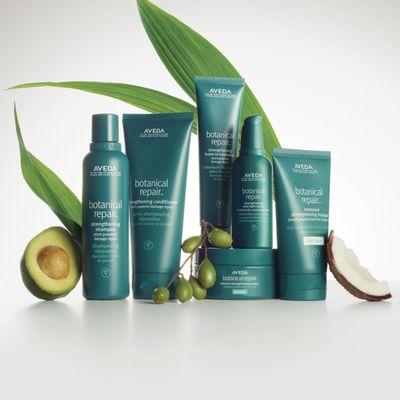 Repair damaged and dull hair with our all naturally derived botanical repair line!