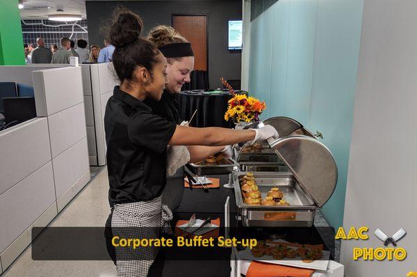 Our buffet attendants keep your buffet full and clean.