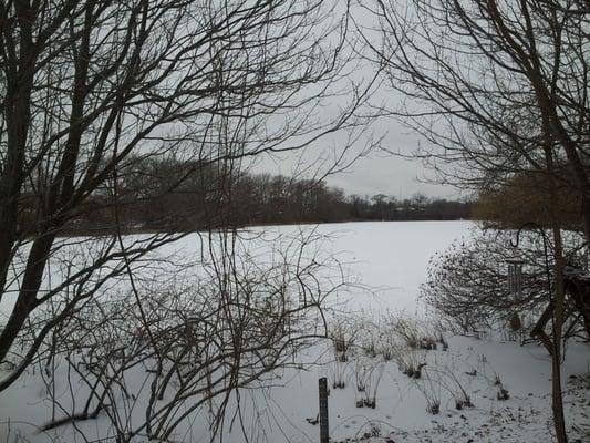 Although this past winter was long and cold, the frozen lake did make for a beautiful view from my treatment room.