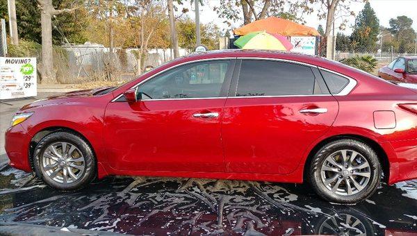 The shine that makes the car looks brand new again.