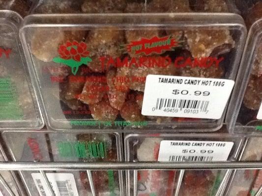 hot flavor tamarind candy: 99 cents