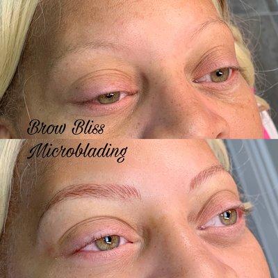 Microblading before and after