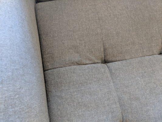 sofa Cleaned after picture