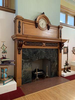 Restored fireplace