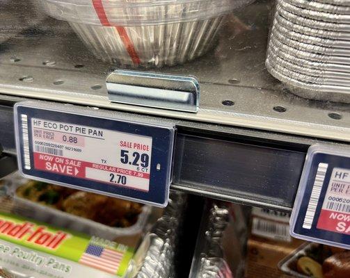 these electronic price tags are so innovative I love it