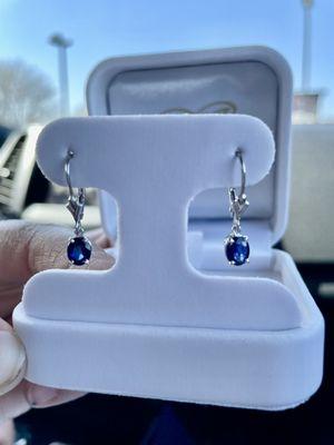 Sapphire earrings