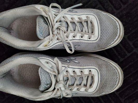 Well-worn (over a year) Gravity Defy sneakers from Foot Solutions in Largo, FL