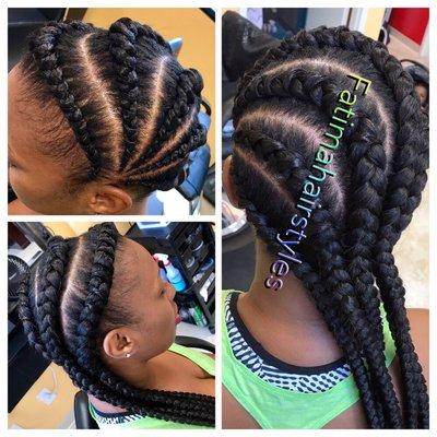 Cornrows at fatimahairstyles Salon!