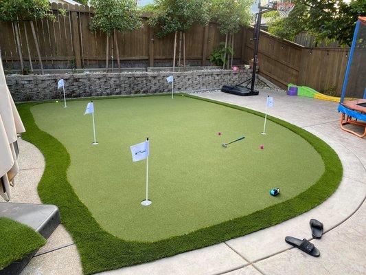 Bay Area Putting green installation