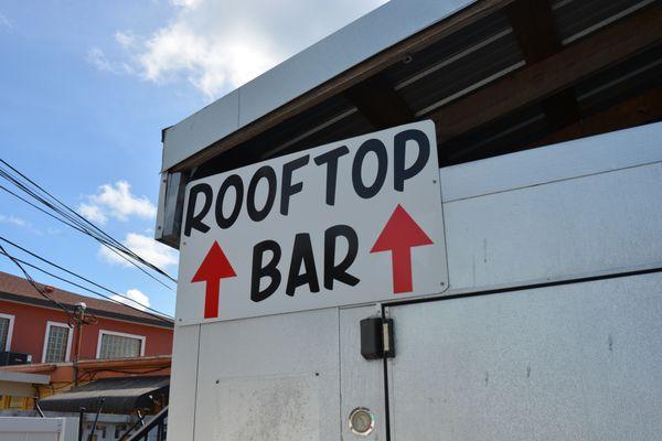 Rooftop Bar Entrance