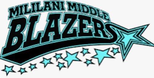 Mililani Middle School logo, the pride of their school colors! Black and Teal is the colors of our school.