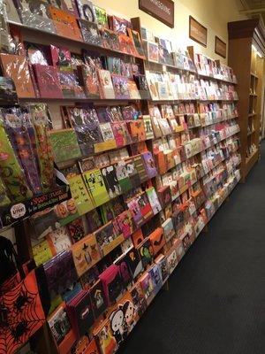 Fall 2016- Halloween cards, banks cards and romance selections.