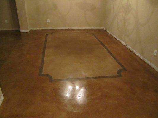 polished concrete floor, stained concrete floor