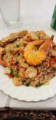 ARROZ CON CAMARONES -Estilo Chaufa-