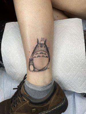 Totoro tattoo by Angel