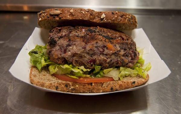 The Vegan Bean-In-Burger