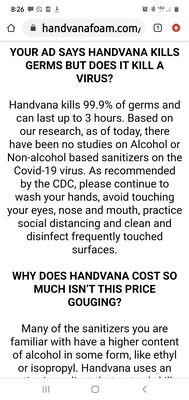 Fogging with monolaurin residual to prevent crosscontamination for weeks. Note the slick ads insinuating there product kills viruses.