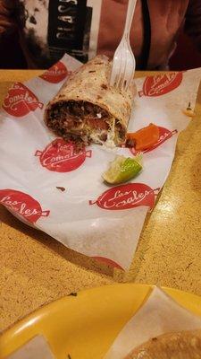 Steak burrito