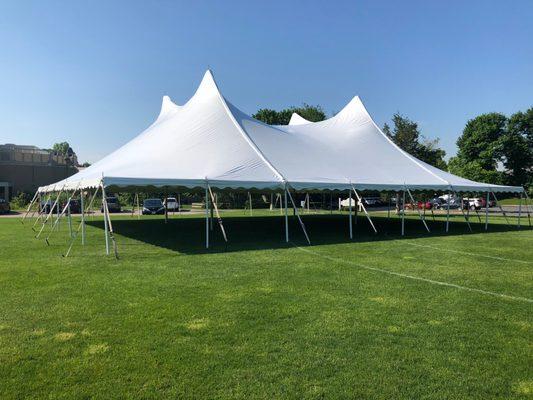 60x70 Century tent at a school. Used for graduation.